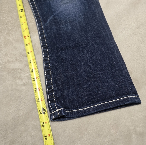 BKE Payton Women's Denim Jeans Fits Size 32x27 (Tag 30) Western Flap Pockets - Picture 5 of 8